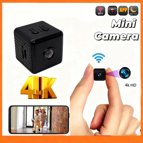Mini Caméra 4K WiFi Sans Fil – Bébé, Animaux & Surveillance à Distance