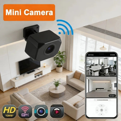 Caméra de Sécurité Intérieure 4K WiFi – Vision Nocturne & Audio