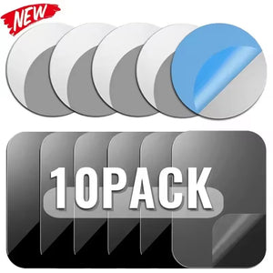 Plaques Métalliques Adhésives pour Support Magnétique – Pack 5 ou 10